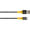 USB laidas Schwaiger WKUM10 511 1,2 m USB A Micro-USB B juodai geltonas
