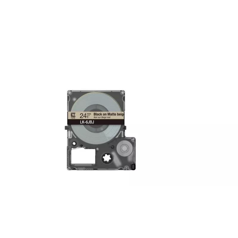 Epson LK-6JBJ etikečių juosta, smėlio/juoda, 2,4 cm matinė