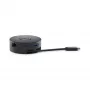 DELL DA300 Universal USB-C 6-in-1 adapter, USB 3.2 Gen 2 Type-C, HDMI, DP, VGA, Ethernet, USB-A, USB-C, juodas