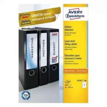 Lipnios etiketės Avery L4761-100 suapvalintas stačiakampis