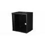 Equip Eco Mount sieninis 19 inch spintos korpusas, 12U, 540x400 mm, RAL 9005 juoda