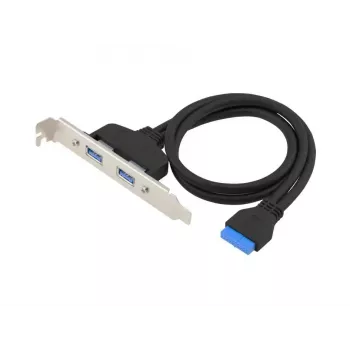 Conceptronic EMRICK11B 19 kontaktų moteriškas į USB-A Dual moteriškas USB 3.0 adapteris