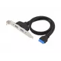 Conceptronic EMRICK11B 19 kontaktų moteriškas į USB-A Dual moteriškas USB 3.0 adapteris