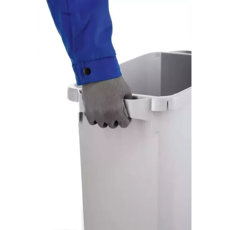 Durable 1800503050 stačiakampė plastikinė šiukšliadėžė pilka 590×282×600 mm