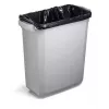 Durable 1800503050 stačiakampė plastikinė šiukšliadėžė pilka 590×282×600 mm