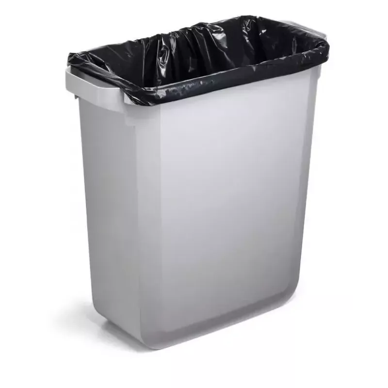 Durable 1800503050 stačiakampė plastikinė šiukšliadėžė pilka 590×282×600 mm