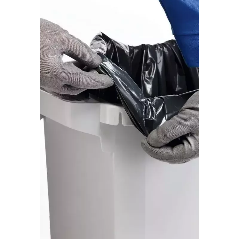 Durable 1800503050 stačiakampė plastikinė šiukšliadėžė pilka 590×282×600 mm