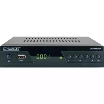Set-top dėžutė Schwaiger DSR500HD Kabelinė Full HD Juoda