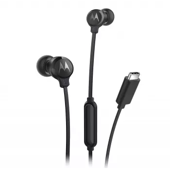 Motorola EARBUDS3CS ausinės/headset laidinės Į ausį Skambučiai/Muzika USB Type-C Juodos