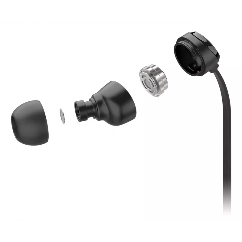 Motorola EARBUDS3CS ausinės/headset laidinės Į ausį Skambučiai/Muzika USB Type-C Juodos