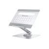 Conceptronic DONN27G, stovas nešiojamam kompiuteriui, sidabrinis, aliuminis, 360°, USB 3.2 Gen 1 (3.1 Gen 1) Type-C, 5000 Mbit/s