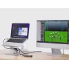 Conceptronic DONN27G, stovas nešiojamam kompiuteriui, sidabrinis, aliuminis, 360°, USB 3.2 Gen 1 (3.1 Gen 1) Type-C, 5000 Mbit/s