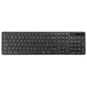 Targus EcoSmart AKB873UK belaidė klaviatūra RF Wireless + Bluetooth QWERTY UK English juoda