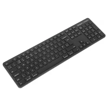 Targus EcoSmart AKB873UK belaidė klaviatūra RF Wireless + Bluetooth QWERTY UK English juoda