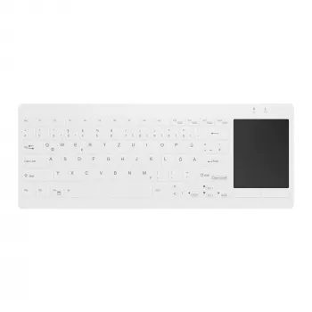Contour Design Active Key Contour QuickClean medicininė klaviatūra IP68 su jutikliniu kilimėliu Mini laidinė balta DE C4412
