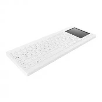 Contour Design Active Key Contour QuickClean medicininė klaviatūra IP68 su jutikliniu kilimėliu Mini laidinė balta DE C4412