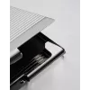 Vizitinių kortelių dėklas Sigel VZ130 chromuotas juodas