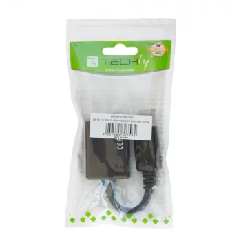 Techly DisplayPort DP į VGA adapteris M F IADAP DSP-250, 0.07 m, DisplayPort, 2 x VGA (D-Sub), Vyriškas, Moteriškas, 1920 x 1200 pikselių