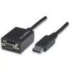 Techly DisplayPort DP į VGA adapteris M F IADAP DSP-250, 0.07 m, DisplayPort, 2 x VGA (D-Sub), Vyriškas, Moteriškas, 1920 x 1200 pikselių