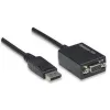 Techly DisplayPort DP į VGA adapteris M F IADAP DSP-250, 0.07 m, DisplayPort, 2 x VGA (D-Sub), Vyriškas, Moteriškas, 1920 x 1200 pikselių