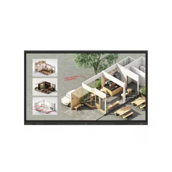 LG CreateBoard Standartinė interaktyvi lenta 190,5 cm (75 col.) 3840 x 2160 pikselių Liečiamas ekranas Juoda
