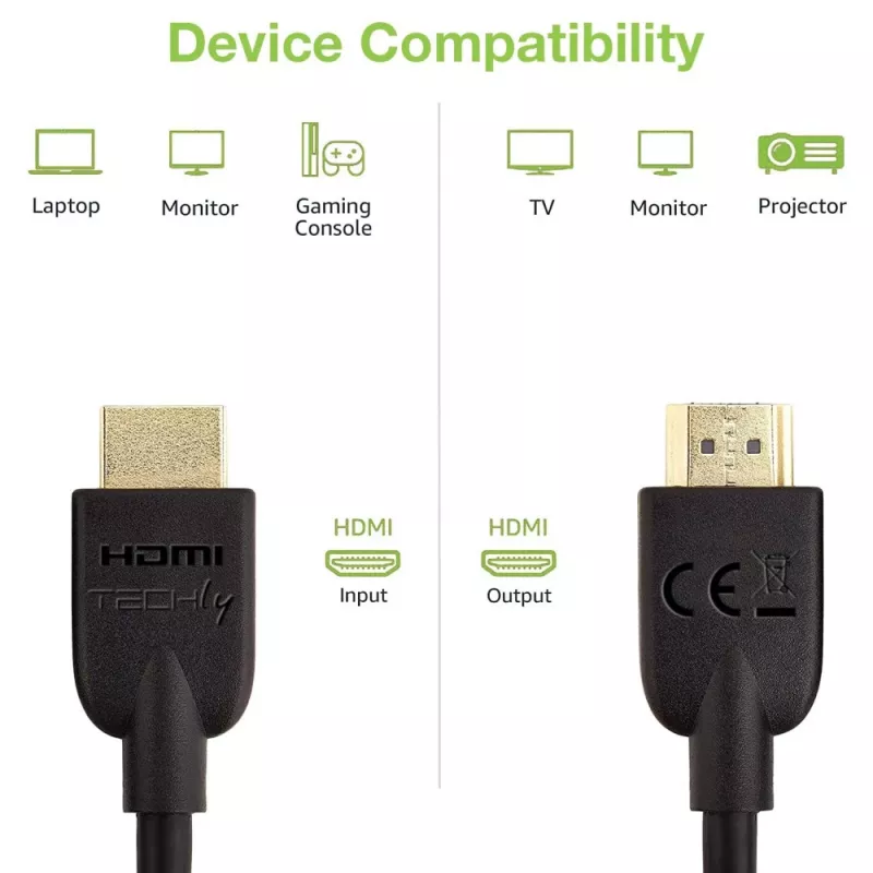 Techly ICOC HDMI2-4-020T HDMI laidas 2 m HDMI A tipo (standartinis) juodas