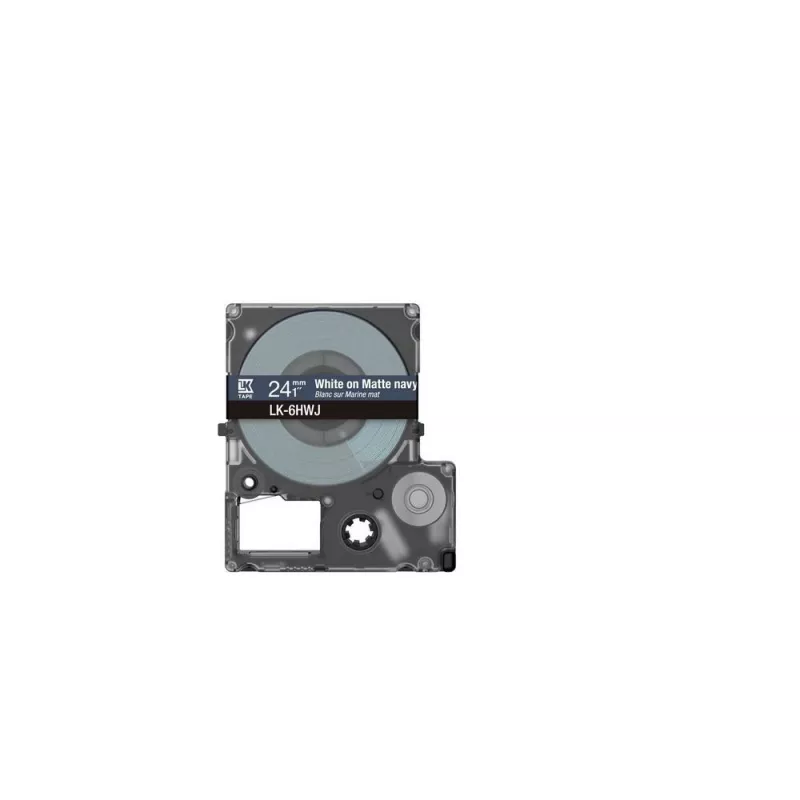 Juosta etikečių Epson LK-6HWJ tamsiai mėlyna balta terminio perkėlimo 2,4 cm