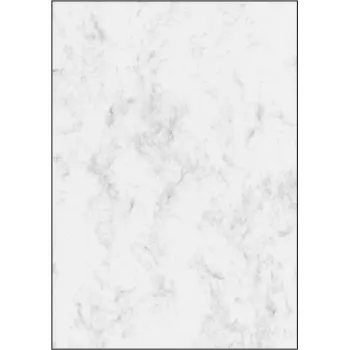 Marmurinis popierius Sigel DP371 100 lapų pilkai baltas 90 g/m² A4