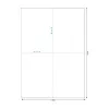 Lipni etiketė MediaRange MRINK143 (105x148 mm, 200 vnt., balta)
