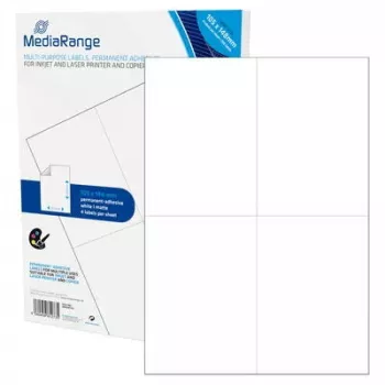 Lipni etiketė MediaRange MRINK143 (105x148 mm, 200 vnt., balta)