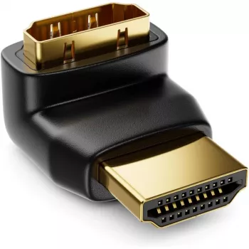 Techly HDMI adapteris M / F kampuotas L IADAP HDMI-L, HDMI, juodas