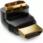 Techly HDMI adapteris M / F kampuotas L IADAP HDMI-L, HDMI, juodas