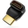 Techly HDMI adapteris M / F kampuotas L IADAP HDMI-L, HDMI, juodas