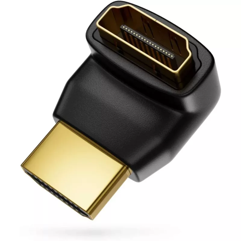 Techly HDMI adapteris M / F kampuotas L IADAP HDMI-L, HDMI, juodas
