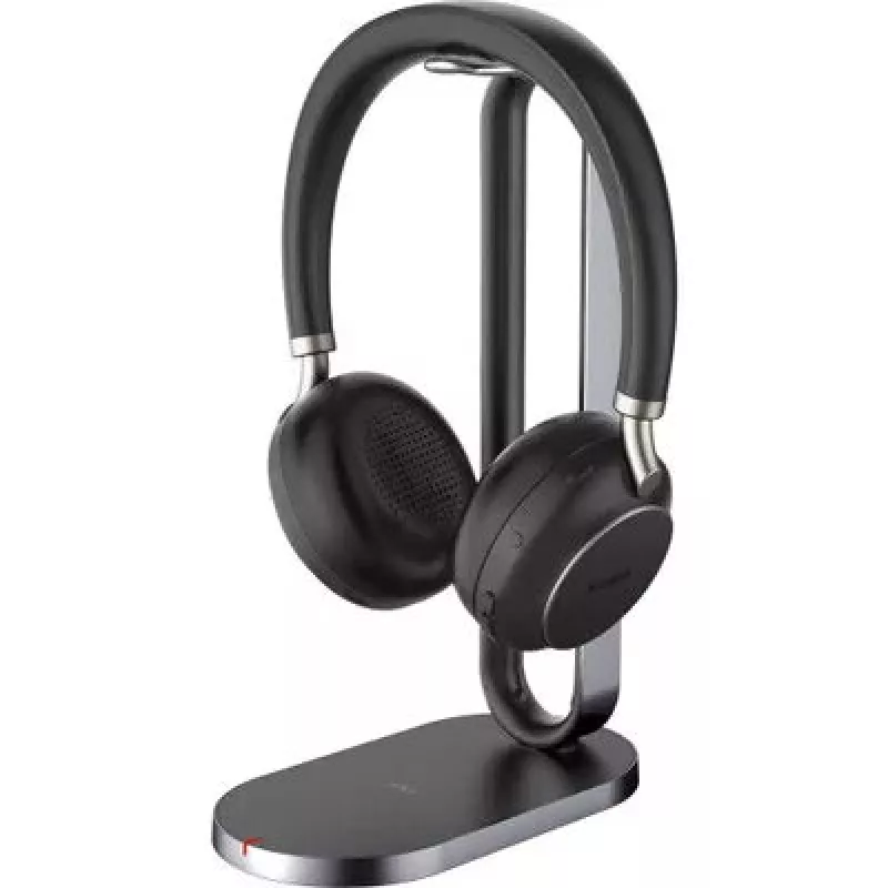 Yealink BH76 belaidė ausinė, ausų juosta, skambučiai/muzika, USB Type-A, Bluetooth, įkrovimo stovas, juoda