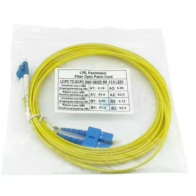 BlueOptics CAB-SMF-LC-SC-1 InfiniBand vienmodis optinis kabelis 1 m LC/UPC SC/UPC