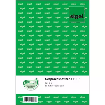 Verslo forma Sigel GE513 A5 žalia 50 lapų