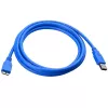 Techly USB 3.0 Superspeed laidas A / Micro B 3 m mėlynas ICOC MUSB3-A-030
