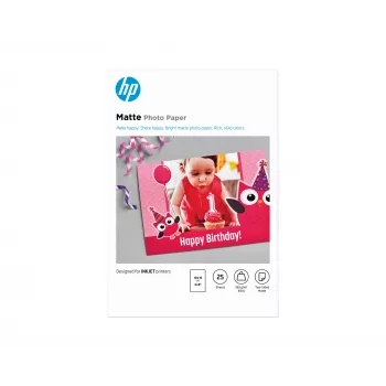 HP matinis foto popierius 180 g/m² 10 x 15 cm (101 x 152 mm) 25 lapų