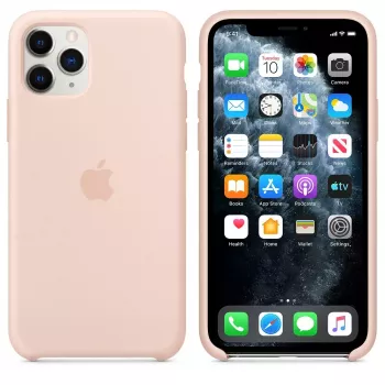 Dangtelis Apple iPhone 11 Pro Silikoninis Dėklas Pink Sand