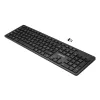 eSTUFF GLB212102 klaviatūra, biuro, belaidė, USB QWERTY, Šiaurės išdėstymas, juoda