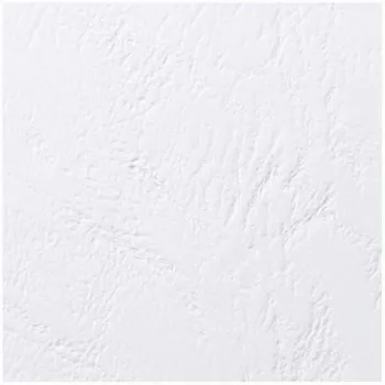 GBC LeatherGrain A4 250 g/m² įrišimo viršeliai, balta, 100 vnt.