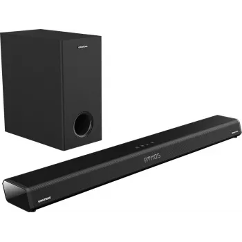 Grundig 2.1 Dolby Atmos Soundbar DSB 2100, 2.1 kanalai, 280 W, aktyvus belaidis žemų dažnių garsiakalbis