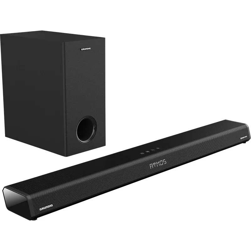 Grundig 2.1 Dolby Atmos Soundbar DSB 2100, 2.1 kanalai, 280 W, aktyvus belaidis žemų dažnių garsiakalbis
