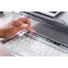 BakkerElkhuizen S-board 840 UK Qwerty, Tenkeyless (80-87%), Laidinė, USB, Žirklinis mechanizmas, QWERTY, Šviesiai pilka, Balta