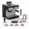 Pusiau automatinis espresso aparatas KRUPS XP801T su įmontuotu malūnėliu, 3 L vandens talpa, 2 puodelių išėjimu, juodas/nerūdijantis plienas