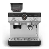 Pusiau automatinis espresso aparatas KRUPS XP801T su įmontuotu malūnėliu, 3 L vandens talpa, 2 puodelių išėjimu, juodas/nerūdijantis plienas