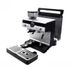 Pusiau automatinis espresso aparatas KRUPS XP801T su įmontuotu malūnėliu, 3 L vandens talpa, 2 puodelių išėjimu, juodas/nerūdijantis plienas