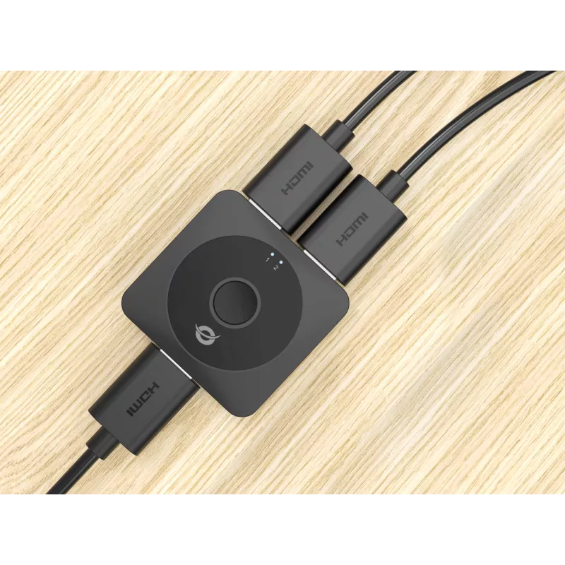 Conceptronic SELENE01B 2 prievadų dvipusis HDMI 2.0 jungiklis, 4K60Hz