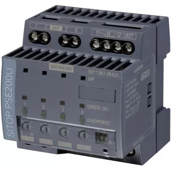 Siemens 6EP1961-2BA21 SITOP PSE200U 4 kanalų selektyvumo modulis 24 V DC